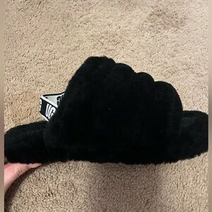 Black UGG slippers